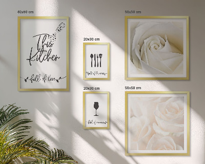 Set di quadri incorniciati Elegante decorazione vegetale per la cucina