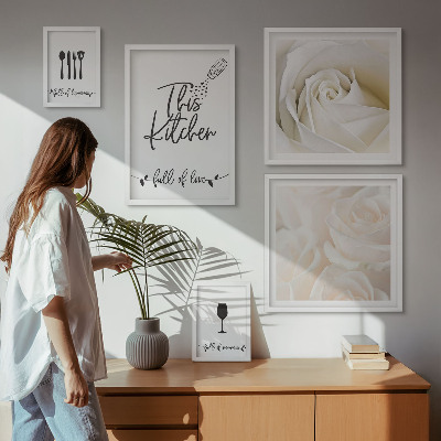 Set di quadri incorniciati Elegante decorazione vegetale per la cucina