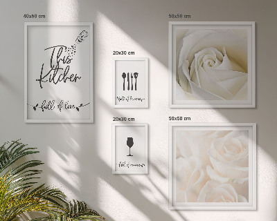 Set di quadri incorniciati Elegante decorazione vegetale per la cucina