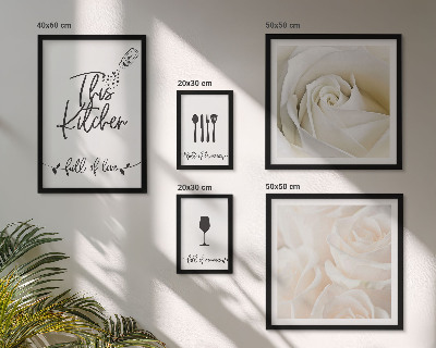 Set di quadri incorniciati Elegante decorazione vegetale per la cucina