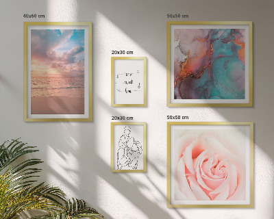 Polittico con cornice Paesaggi marini romantici