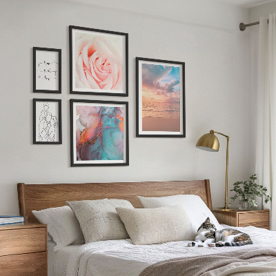 Polittico con cornice Paesaggi marini romantici