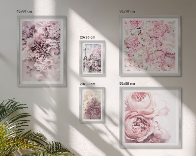 Set di 5 quadri Composizioni floreali vintage