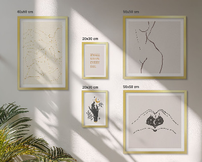 Set di quadri incorniciati Motivi spaziali minimalisti