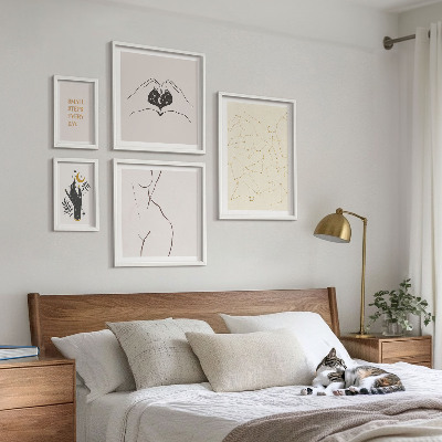 Set di quadri incorniciati Motivi spaziali minimalisti