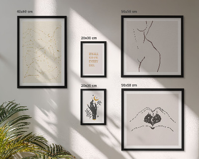 Set di quadri incorniciati Motivi spaziali minimalisti