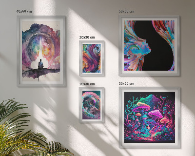 Set di quadri incorniciati Ispirazioni cosmiche surrealismo
