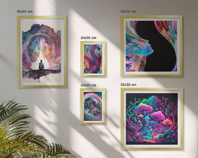 Set di quadri incorniciati Ispirazioni cosmiche surrealismo