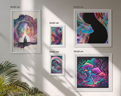Set di quadri incorniciati Ispirazioni cosmiche surrealismo