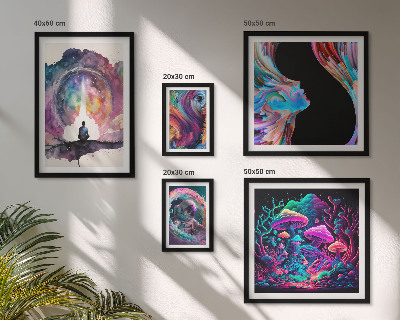 Set di quadri incorniciati Ispirazioni cosmiche surrealismo