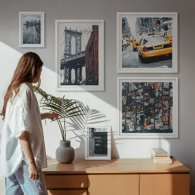Set di 5 quadri con incantevoli scorci di New York