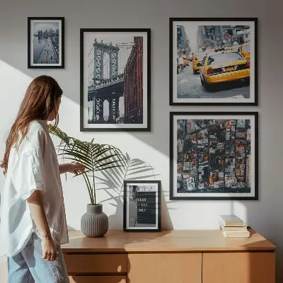 Set di 5 quadri con incantevoli scorci di New York