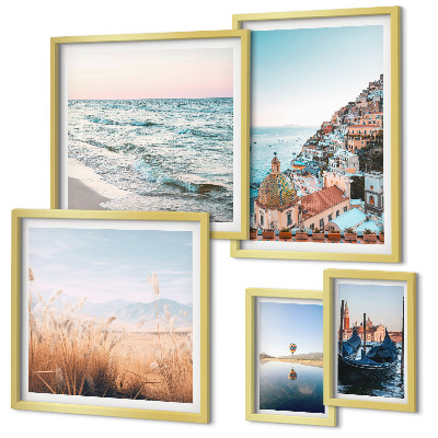 Set di 5 quadri Incantevoli viste sul mare