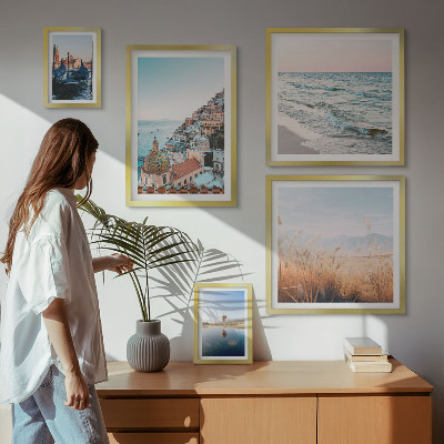 Set di 5 quadri Incantevoli viste sul mare
