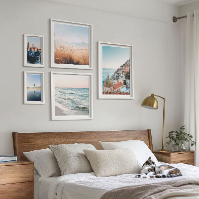Set di 5 quadri Incantevoli viste sul mare