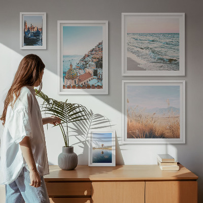 Set di 5 quadri Incantevoli viste sul mare
