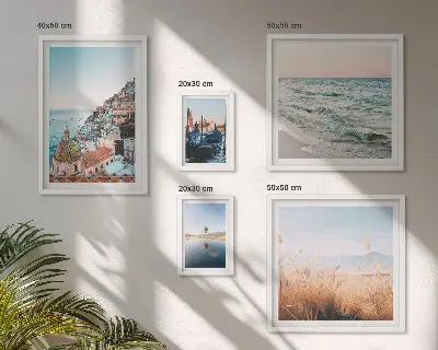 Set di 5 quadri con incantevoli viste sul mare