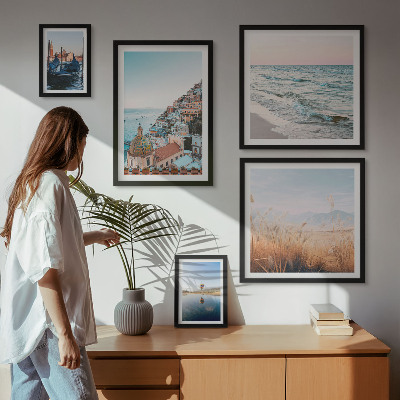 Set di 5 quadri Incantevoli viste sul mare