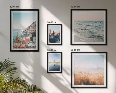 Set di 5 quadri con incantevoli viste sul mare