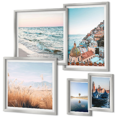 Set di 5 quadri Incantevoli viste sul mare