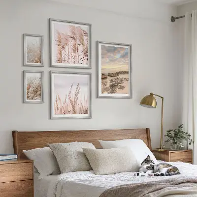 Set di quadri incorniciati con paesaggi marini e sole