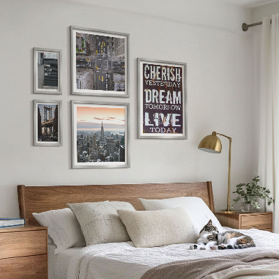 Set di 5 quadri Slogan cittadini stimolanti