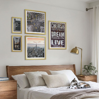 Set di 5 quadri Slogan cittadini stimolanti
