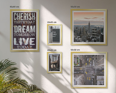 Set di 5 quadri Slogan cittadini stimolanti