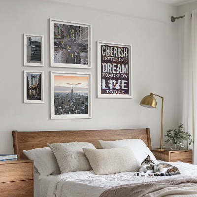 Set di 5 quadri Slogan cittadini stimolanti