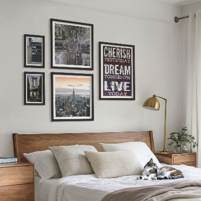 Set di 5 quadri Slogan cittadini stimolanti