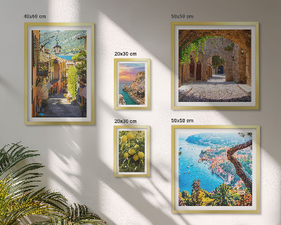 Polittico con cornice Incantevoli viste sul mare