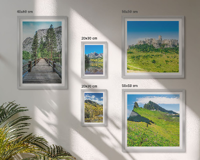 Set di quadri incorniciati Paesaggi montani e cascate