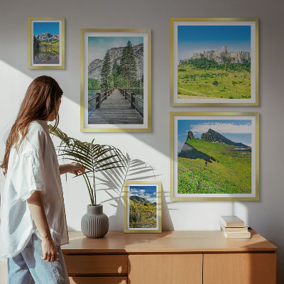 Set di quadri incorniciati Paesaggi montani e cascate