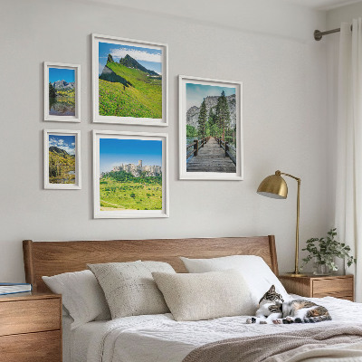 Set di quadri incorniciati Paesaggi montani e cascate