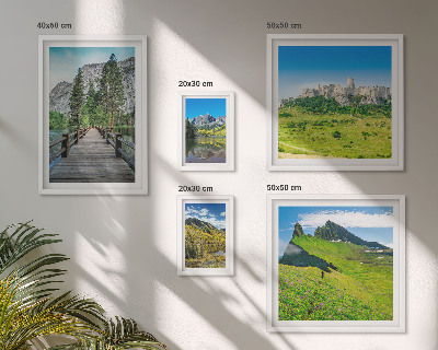 Set di quadri incorniciati Paesaggi montani e cascate