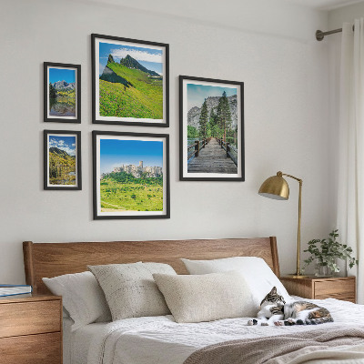 Set di quadri incorniciati Paesaggi montani e cascate