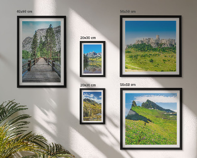 Set di quadri incorniciati Paesaggi montani e cascate
