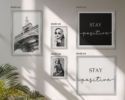 Set di 5 quadri Grafica elegante, moda Parigi