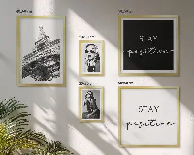 Set di 5 quadri con grafica elegante ispirata alla moda di Parigi