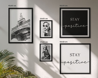 Set di 5 quadri Grafica elegante, moda Parigi