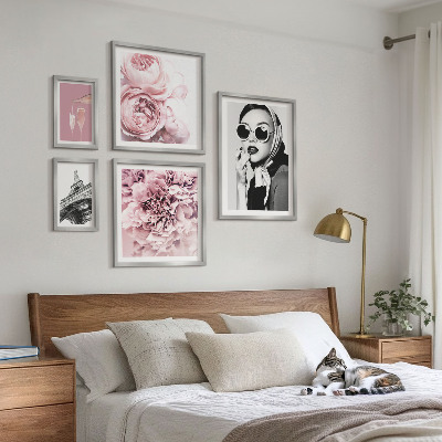 Set di quadri incorniciati Ritratti eleganti di rose