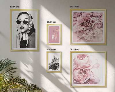 Set di quadri incorniciati Ritratti eleganti di rose
