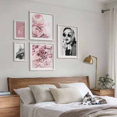 Set di quadri incorniciati Ritratti eleganti di rose