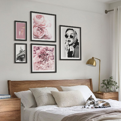 Set di quadri incorniciati Ritratti eleganti di rose