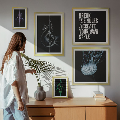 Polittico con cornice Motivi creativi astratti