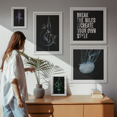 Polittico con cornice Motivi creativi astratti