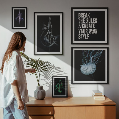 Polittico con cornice Motivi creativi astratti