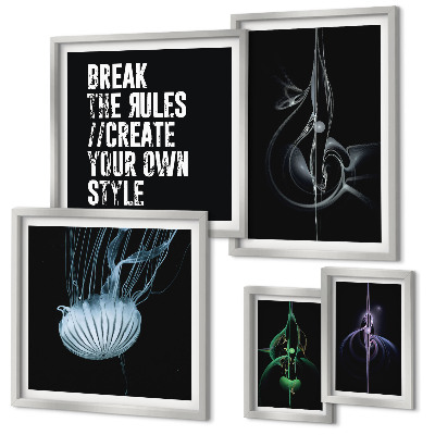 Polittico con cornice Motivi creativi astratti