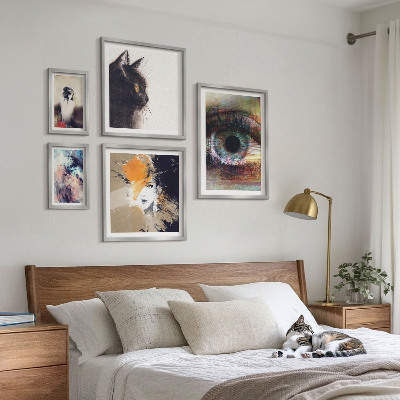 Set di 5 quadri Ritratti astratti nell'arte moderna