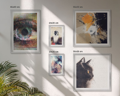Set di 5 quadri Ritratti astratti nell'arte moderna